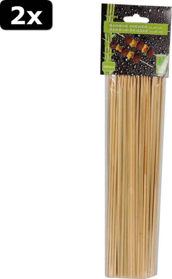 Tom 2x Sateprikkers bamboe 25cm 100pcs