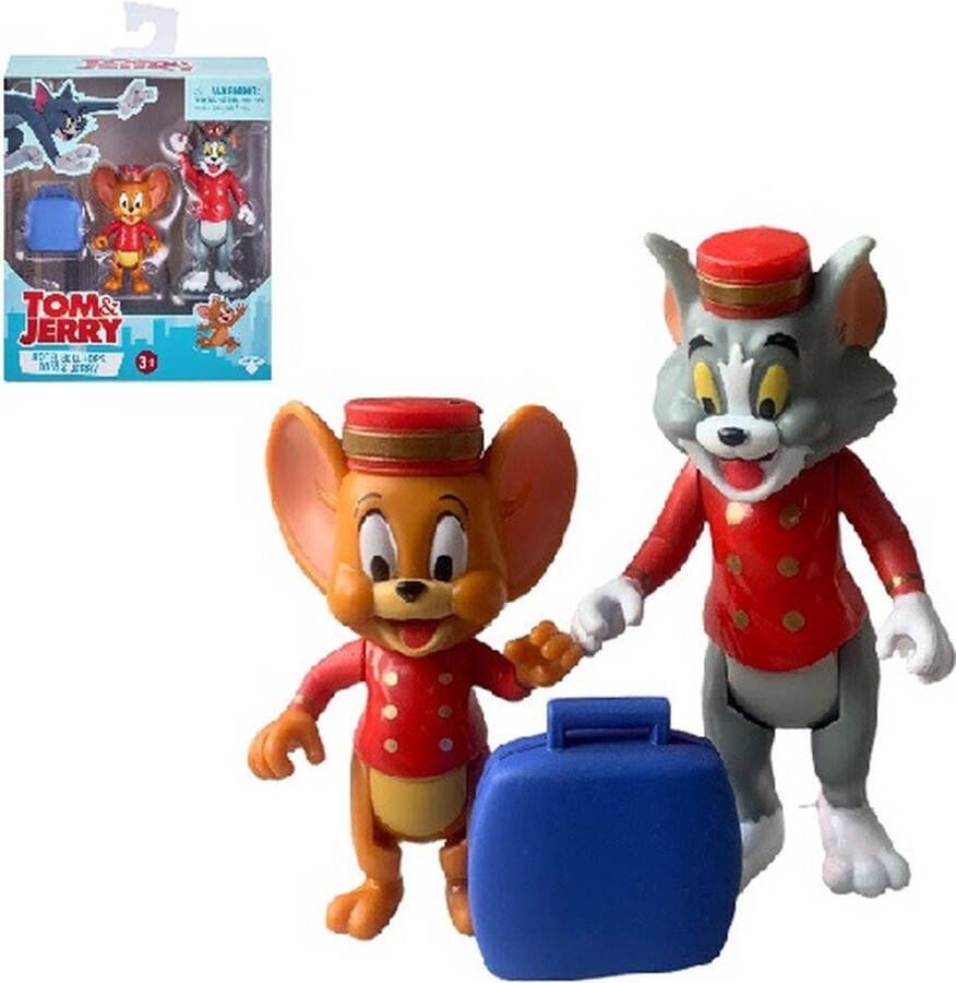 Tom and Jerry Tom en Jerry als liftboy hoteljongens speelset (ca. 6-8 cm)