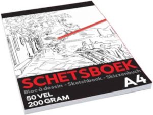 TOM Schetsboek Pro Junior A4 Papier Wit 50 Vellen
