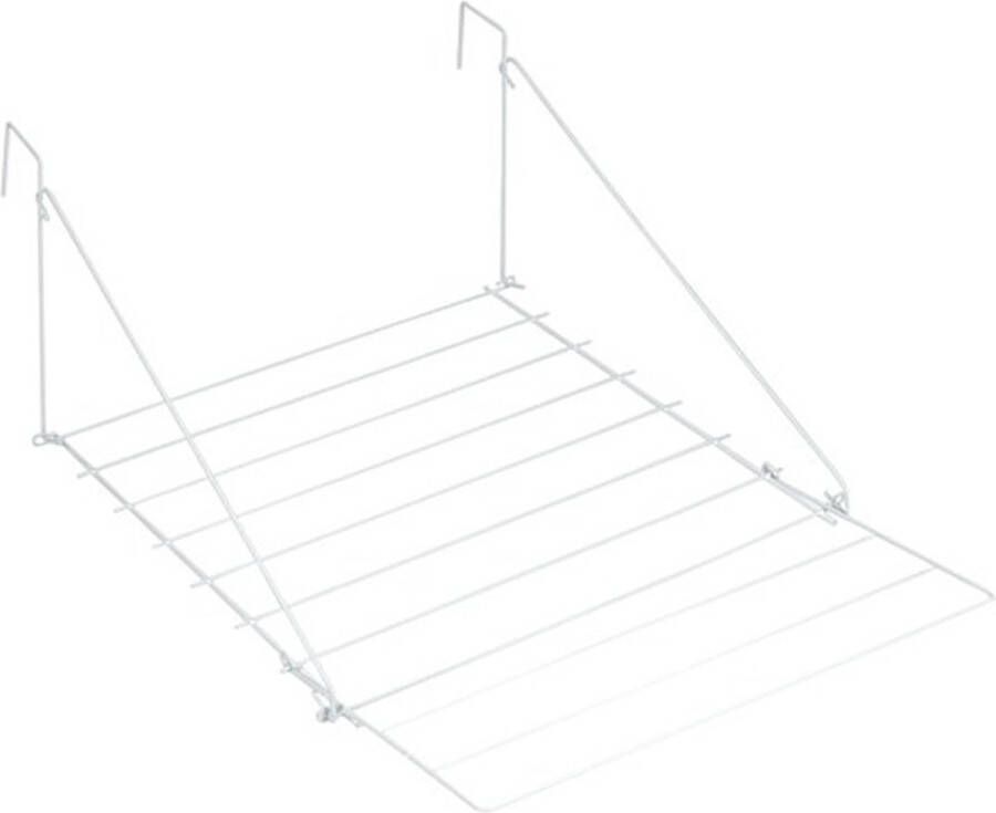 Tomado Metaltex Droogrek Breda 7 meter drooglengte Ophangen aan radiator deur douchewand of balkon Wit