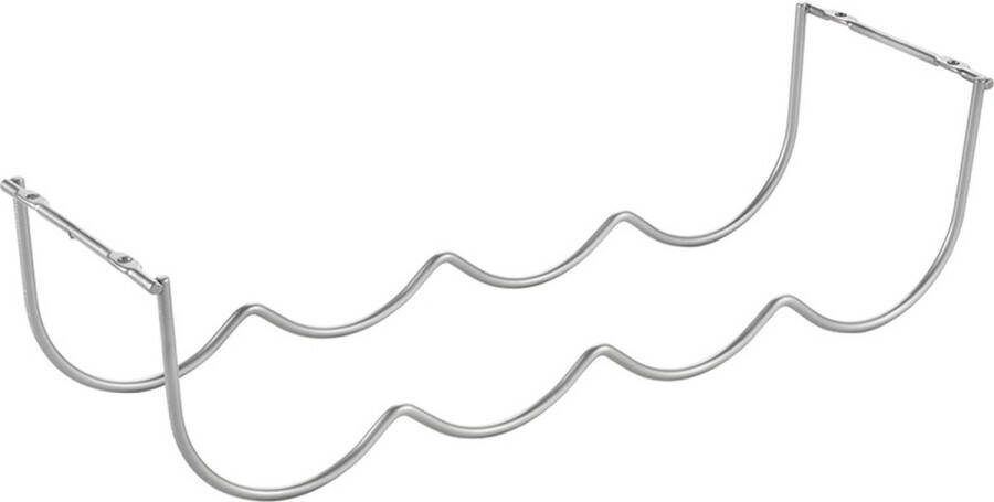 Metaltex Flessenhouder onder plank Inclusief schroeven voor 4 flessen 41 x 12 x 11 cm