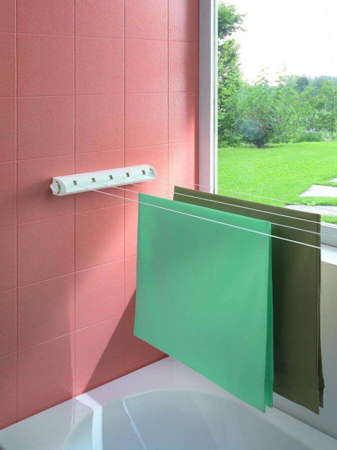 Tomado Metaltex Roldrooglijn Portofino 21 meter drooglengte Inclusief montagemateriaal Wit