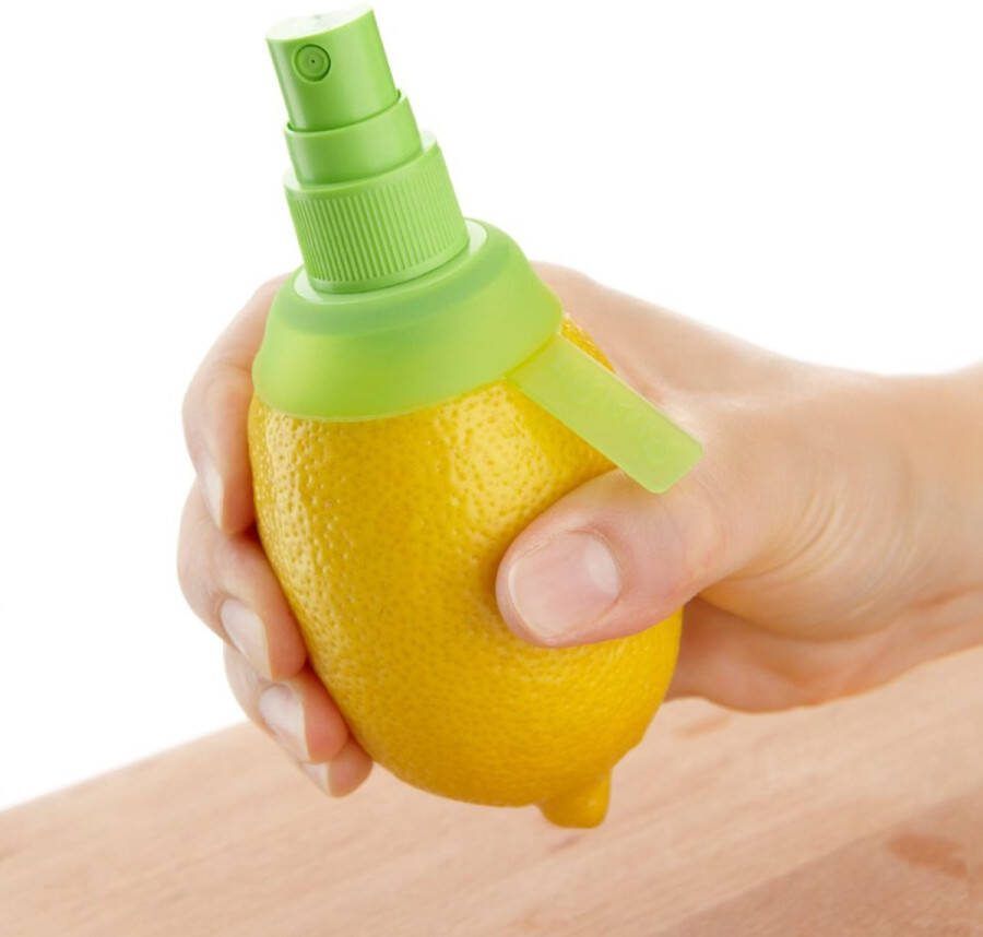 Tomado Metaltex Citruspers Citrusspray met citroenhouder Groen