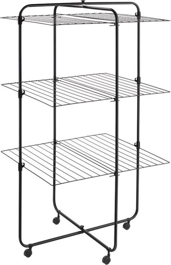 Tomado Metaltex Tomado Metaltex Droogtoren Dijon 33 3 Etages Onyx mat zwart