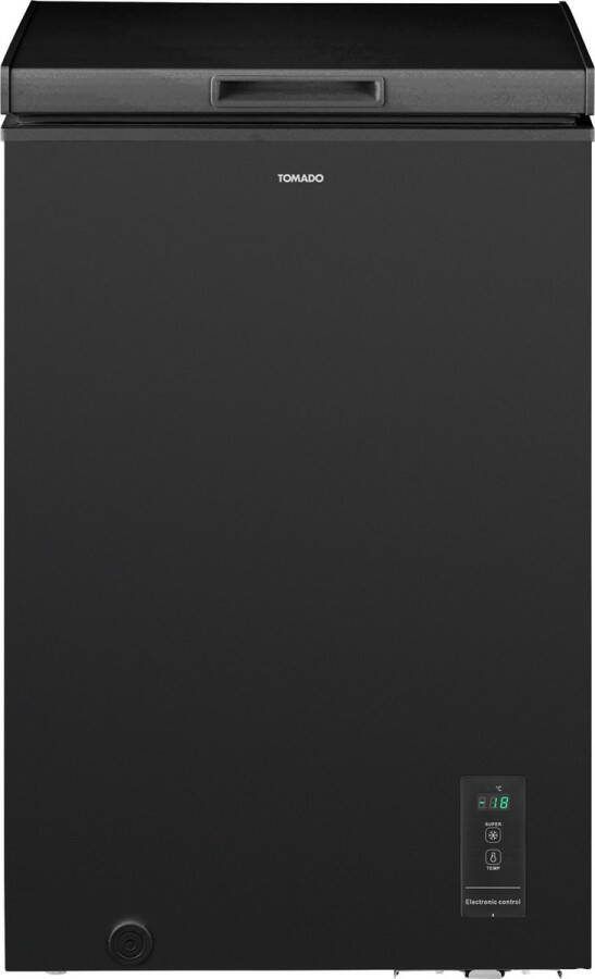 Tomado TCF0991B Vrieskist 99 liter Supervriezen Digitaal thermostaat Low Frost Energielabel E Zwart