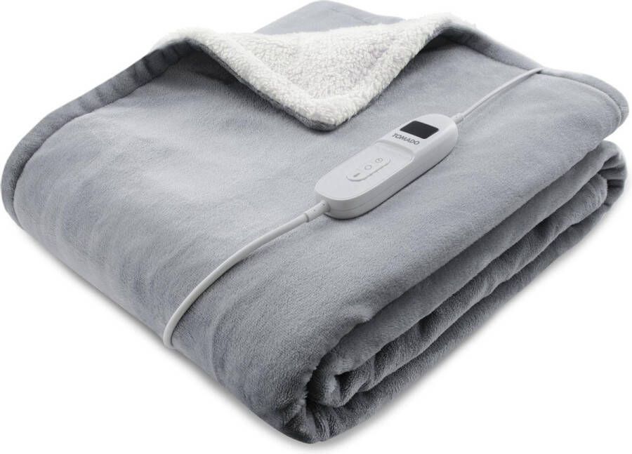 Tomado TEB1802G Elektrische boven deken omslagdeken Superzachte fleece stof 180 x 130 cm