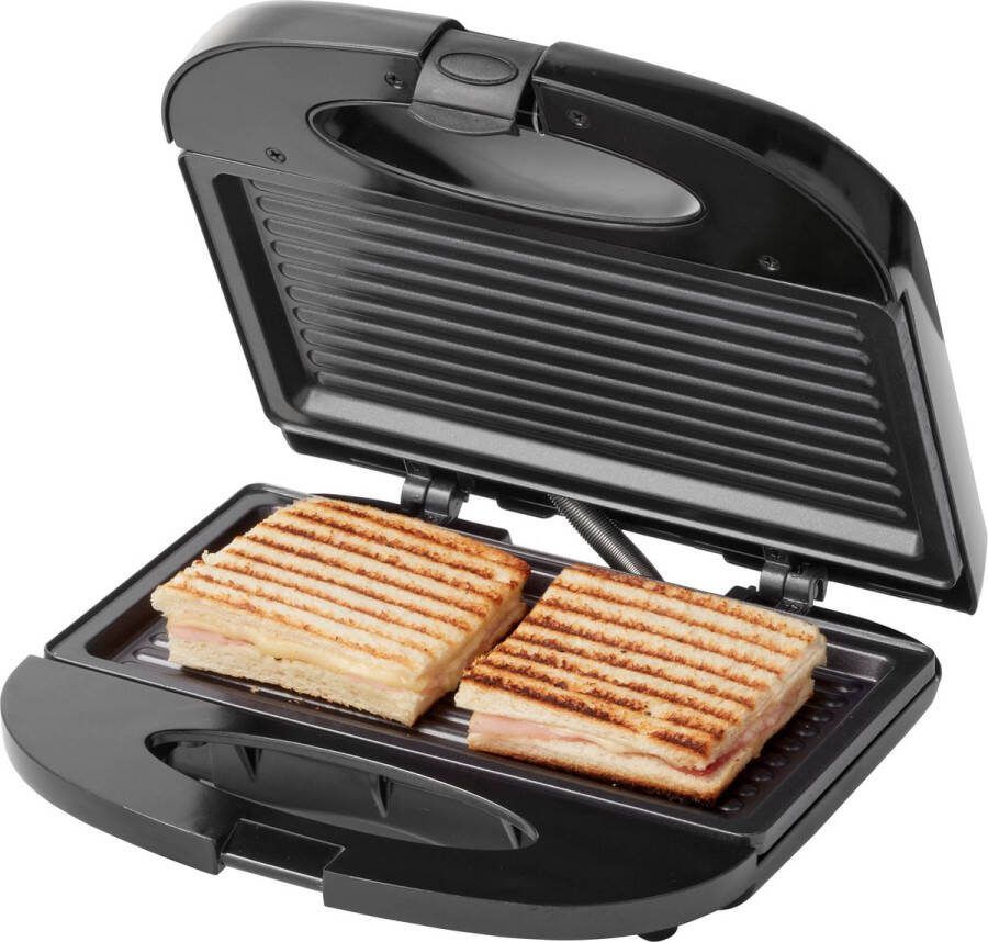 Tomado TGS2000B Tosti ijzer Grillapparaat Anti aanbaklaag Sandwichmaker 21 5 x 12 cm 750 watt Zwart