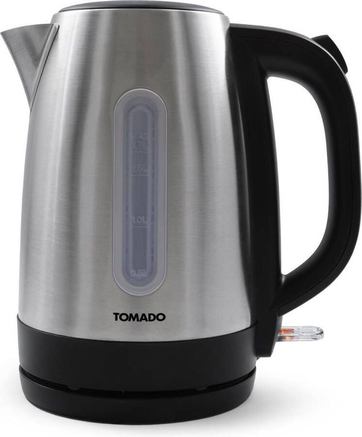 Tomado TWK1704S RVS Waterkoker 1 7 liter Waterniveau indicator – Uitneembaar Kalkfilter 2200 watt