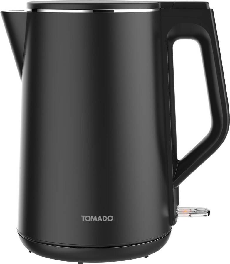 Tomado TWK1708B Waterkoker 1 7 liter Dubbelwandig 2200 watt BPA vrij Matzwart