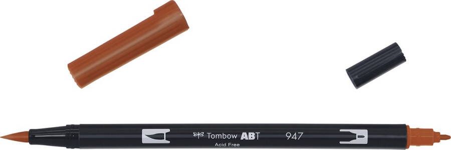 Tombow ABT dual brush pen burnt sienna ABT-947