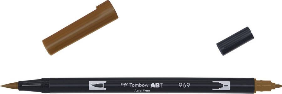 Tombow ABT dual brush pen chocolate ABT-969