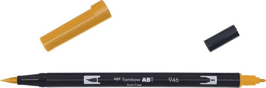 Tombow ABT dual brush pen gold ochre ABT-946 brushpennen brushmarkers