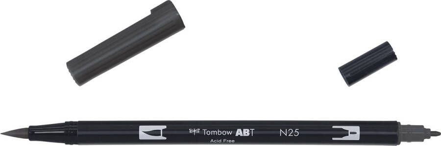 Tombow ABT dual brush pen lamp black ABT-N25