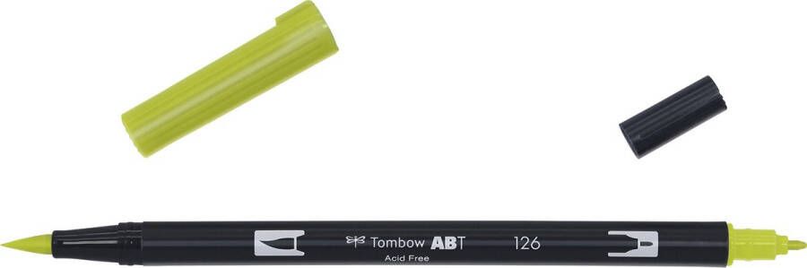 Tombow ABT dual brush pen light olive ABT-126