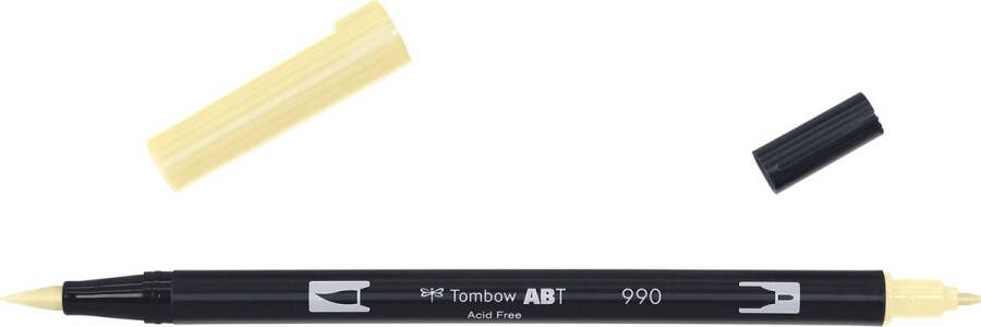Tombow ABT dual brush pen light sand ABT-990 brushmarker brushpen