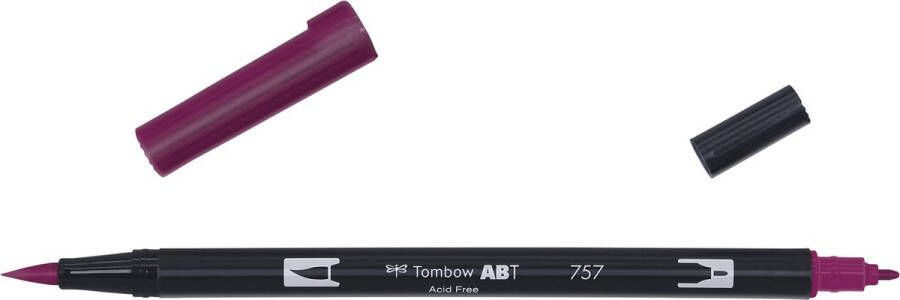Tombow ABT dual brush pen port red ABT-757