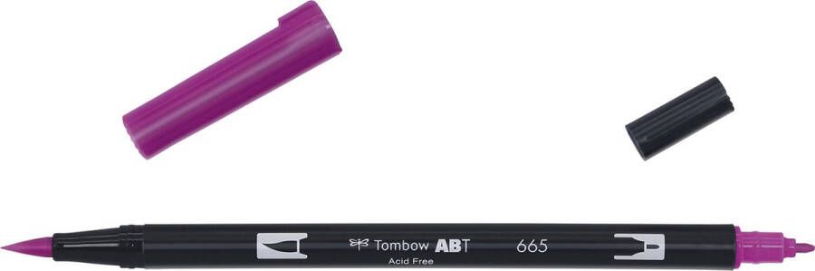 Tombow ABT dual brush pen purple ABT-665