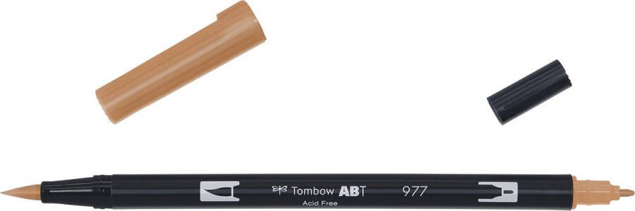 Tombow ABT dual brush pen saddle brown ABT-977 brushpenn brushmarker