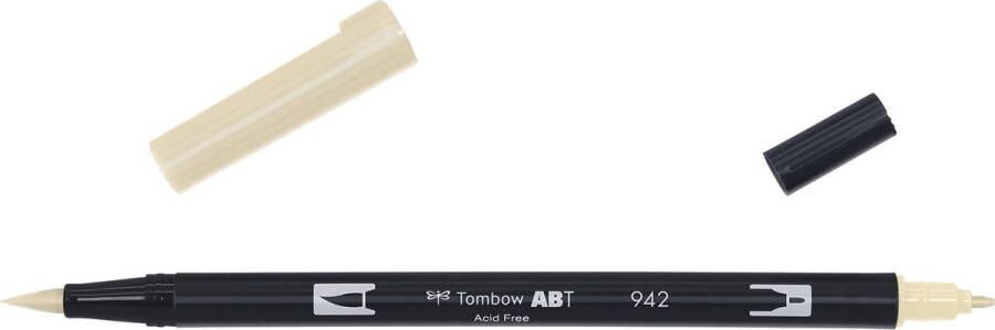 Tombow ABT dual brush pen tan ABT-942 Kalligrafie pen Brushmarker Brushpennen