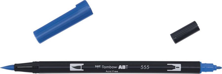 Tombow ABT dual brush pen ultramarine ABT-555