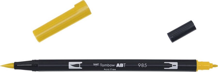 Tombow ABT dubbele brushpen chrome yellow ABT-985