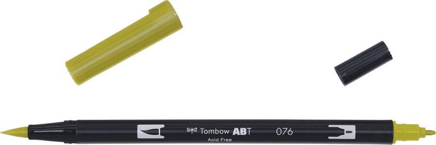 Tombow ABT dubbele brushpen green ochre ABT-076