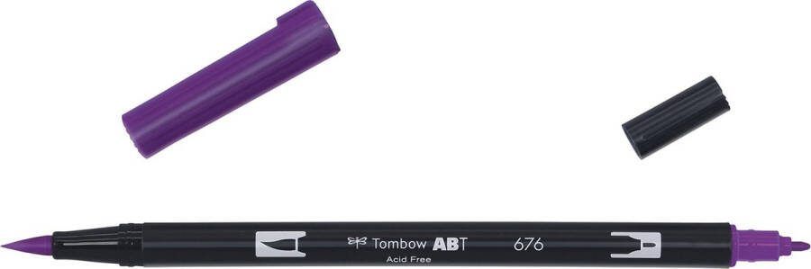 Tombow Brush pen ABT dual brush pen Royal Paars