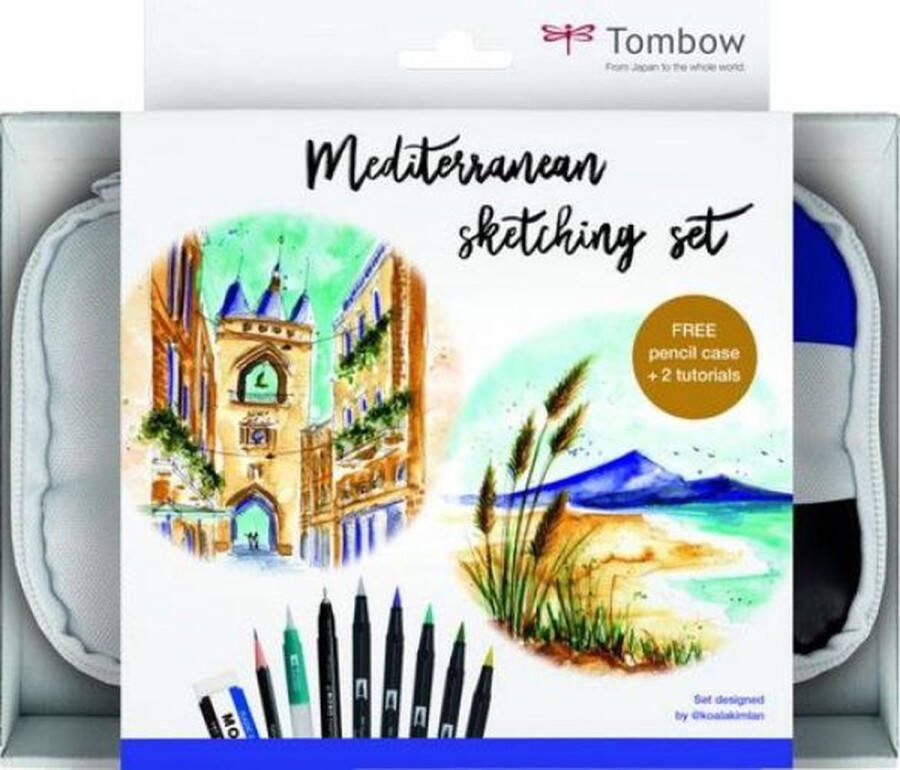 Tombow Mediterranean Sketching set MONOURBANSET