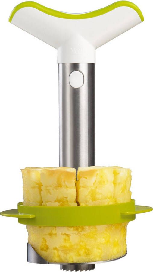Vacu Vin Tomorrow&apos;s Kitchen ananassnijder RVS groen
