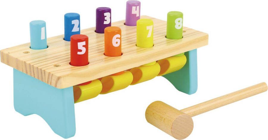 Tooky Toy Houten Speelgoed Hamerbank Educatief Speelgoed 1 jaar 2-delig