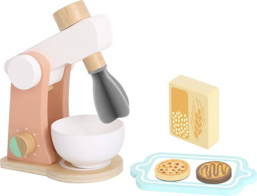 Tooky Toy Houten Speelgoed Keukenmixer Met Accessoires 7-delig