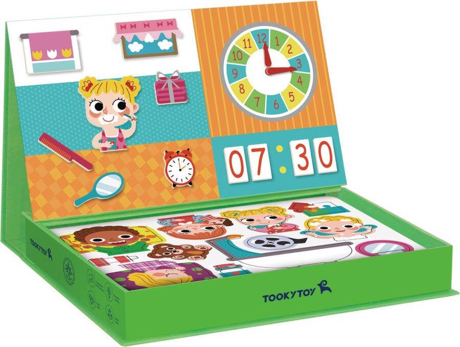 Tooky Toy A Wonderful Day Houten Speelgoed Magneetbord Educatief Speelgoed 108-delig
