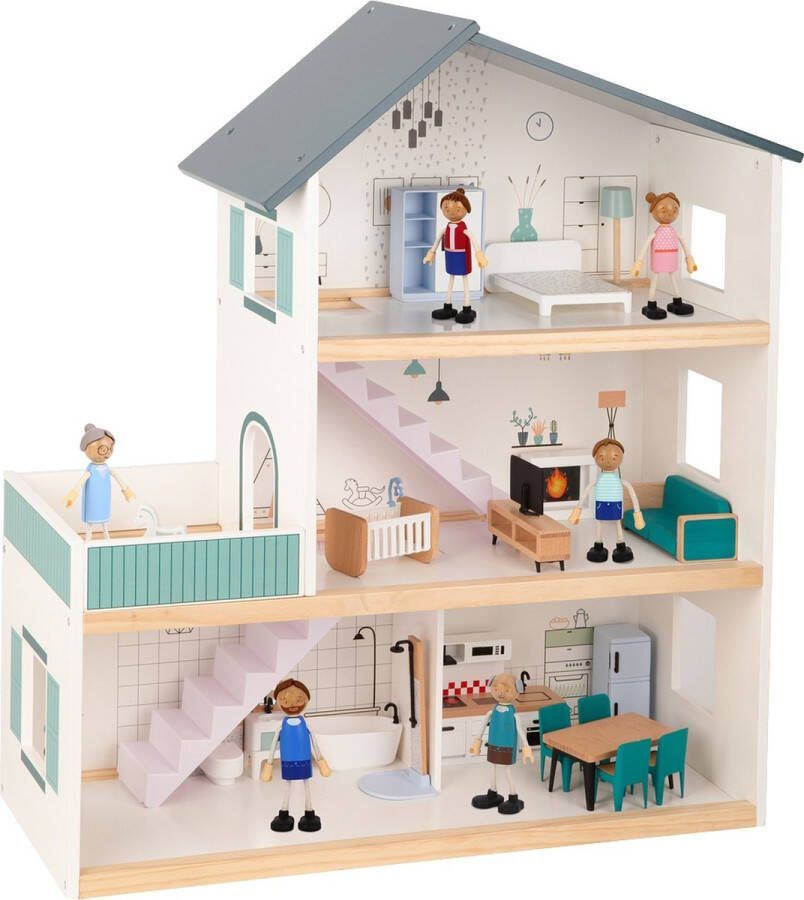 Tooky Toy Houten Poppenhuis 111450