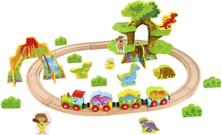 Tooky Toy Treinset Dinosaurus