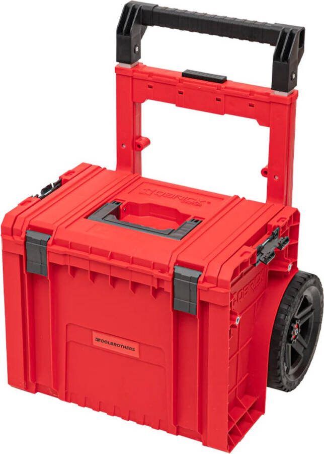Toolbrothers RHINO L Cart Plus ULTRA Mobiele gereedschapskoffer stapelbaar 490 x 415 x 660 mm 29 l IP54 afneembare dubbele telescopische handgreep