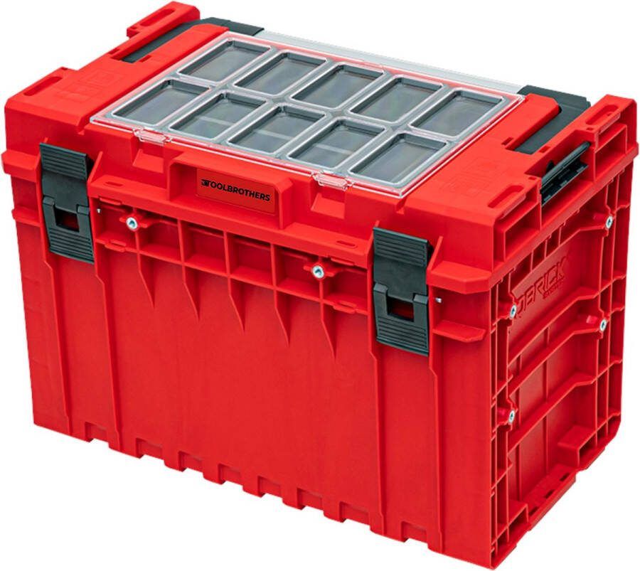 Toolbrothers RHINO XXL gereedschapskoffer ULTRA Handling+ hoogte XL Op maat gemaakte modulaire organizer 585 x 385 x 420 mm 52 l stapelbaar IP66