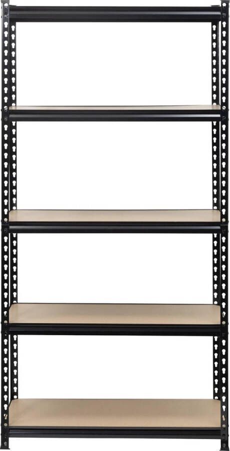 TOOLCRAFT 1530556 Stellingkast voor zware lasten 350 kg Metaal MDF Hout Antraciet zwart