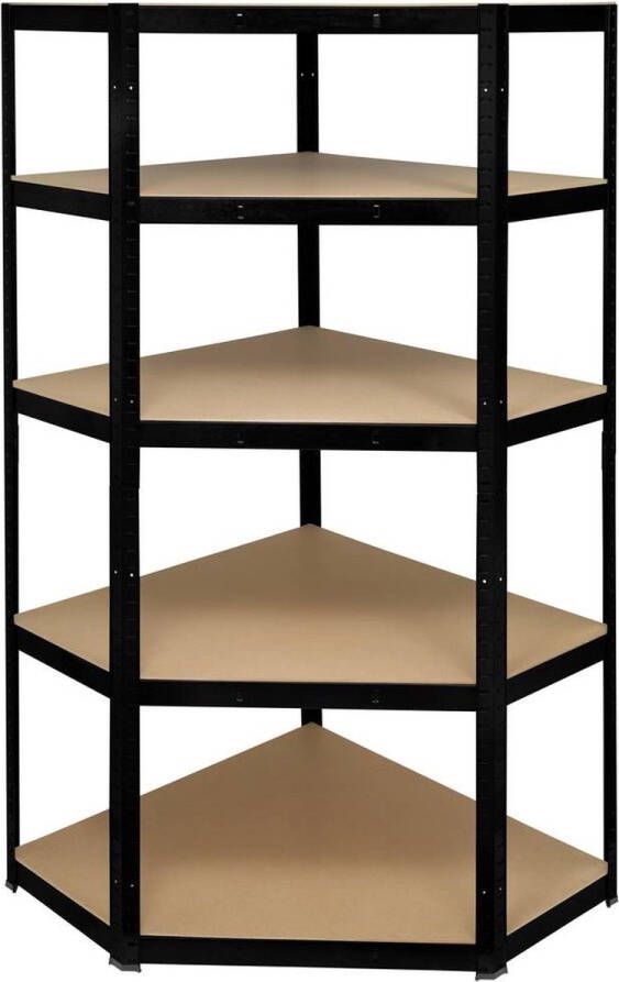 TOOLCRAFT TO-8701224 Stellingkast hoekmodule 175 kg (b x h x d) 700 x 1800 x 700 mm Metaal (poedercoating) MDF plaat G