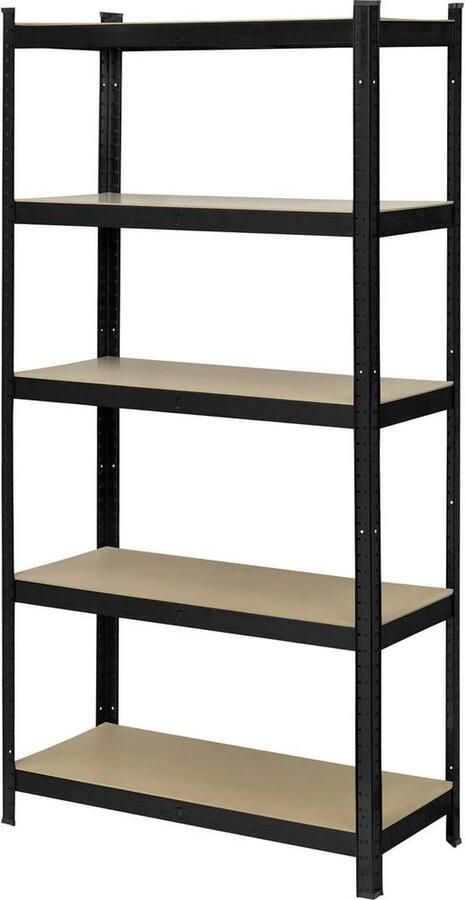 TOOLCRAFT KCT20CP Stellingkast (extra stevig) 175 kg (b x h x d) 900 x 1800 x 400 mm Metaal Hardboard Antraciet zwart