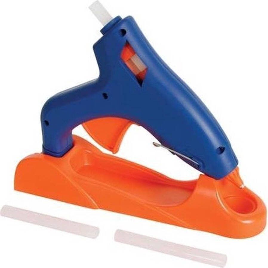 Toolland Draadloos lijmpistool 25 W 230 VAC snelle opwarming temperatuur 170~180 °C afneembare kabel automatische lijmvoorziening inclusief 3 lijmpatronen kabel 1.4 m ideaal voor snelle reparaties