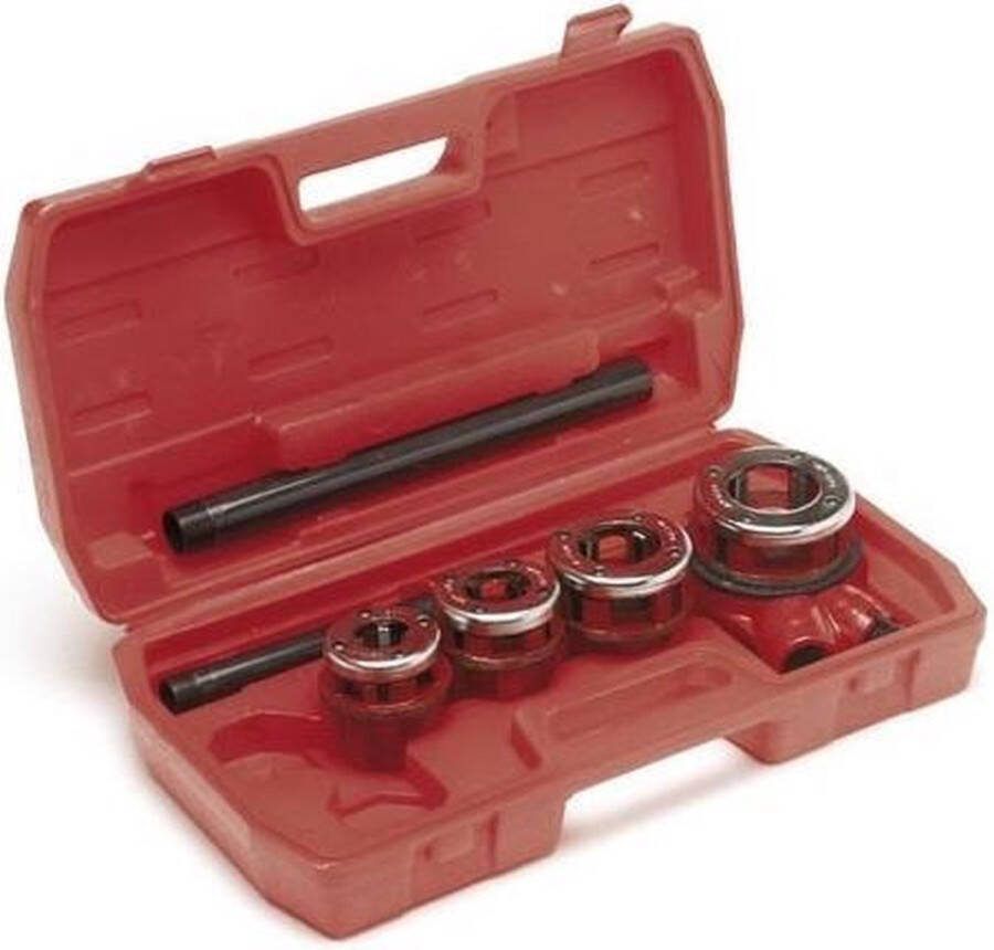 Perel Draadsnijset 1 2-3 4-1-1 4 Inch Zwart 5-delig