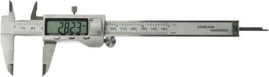 Toolland Hoogwaardige digitale schuifmaat metingen tot 150 mm nauwkeurigheid tot 0.01 mm groot lcd-scherm
