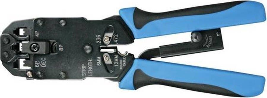 Velleman Toolland PROFESSIONELE KRIMPTANG VOOR MODULAIRE CONNECTOREN 4P4C (RJ10) 6P4C (RJ11) 8P8C (RJ45) DEC