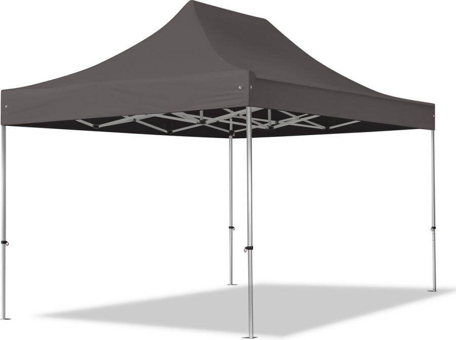 TOOLPORT 3x4 5 m Easy Up partytent Vouwpaviljoen PROFESSIONAL alu 40mm donkergrijs