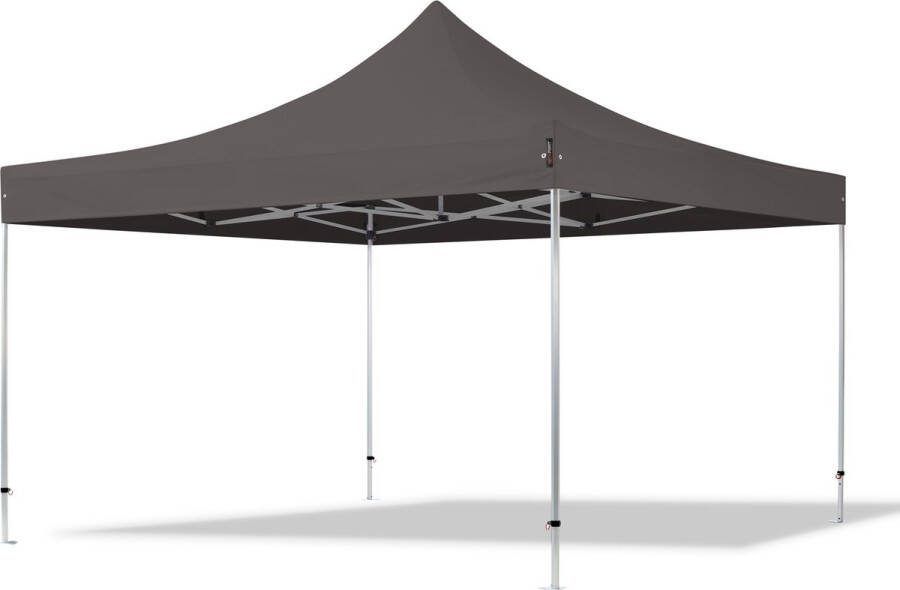 TOOLPORT 4x4 m Easy Up partytent Vouwpaviljoen PROFESSIONAL alu 40mm crème
