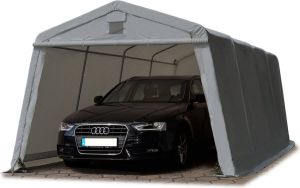 TOOLPORT Garagetent 3 x 6 2 m carport ca. 500 g m² PVC-zeil weidetent beschutting opslagtent garage grijs…