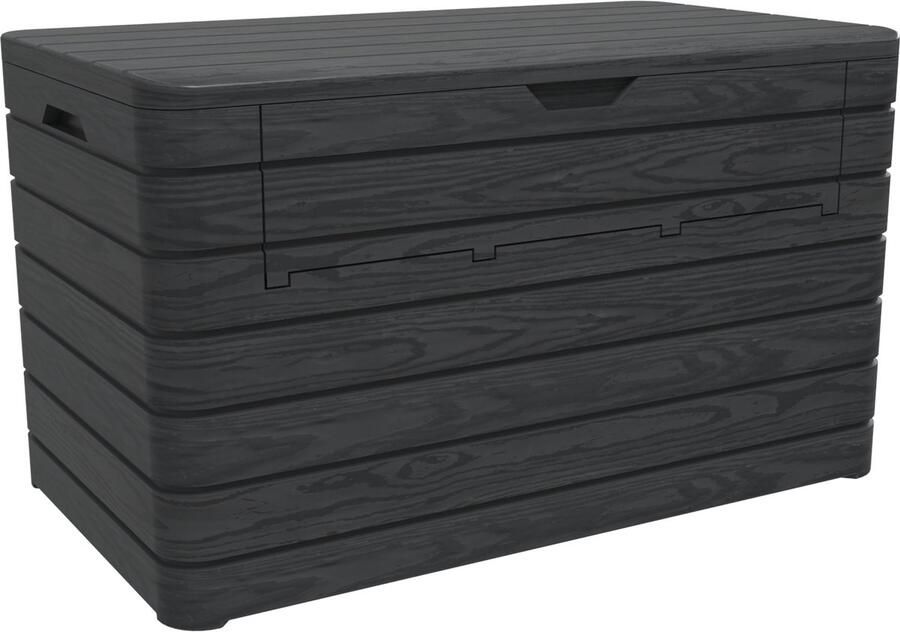 Toomax Dolomiti opbergbox 970L Antraciet weer- en vorstbestendig zeer geschikt als kussenbox voor in de tuin