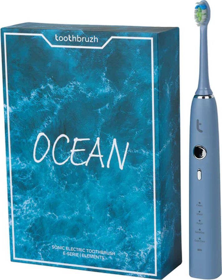 Toothbruzh E-Serie Elements Ocean Sonische elektrische tandenborstel 90 dagen batterij incl Reisetui