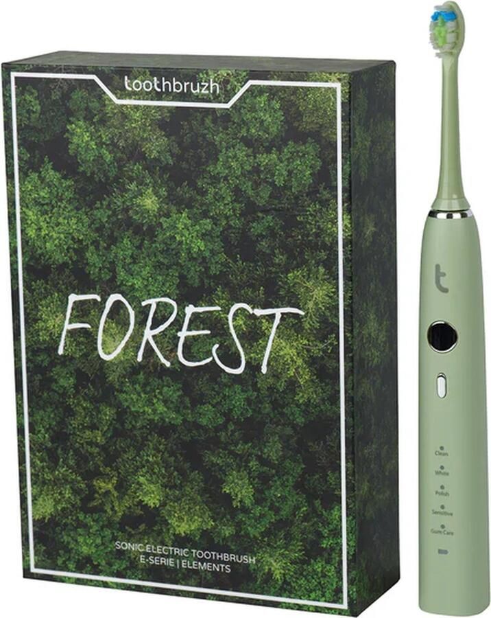 Toothbruzh E-Serie Elements Forest Sonische elektrische tandenborstel 90 dagen batterij incl Reisetui