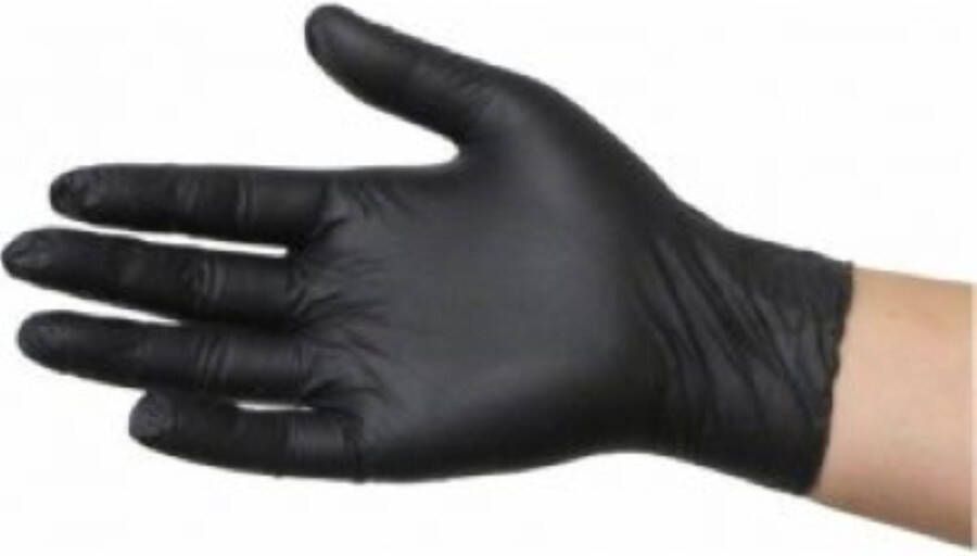 Top Glove Zwarte Nitril Poedervrije Wegwerphandschoenen Maat XL 100 stuks Zonder Latex proteïnen Hoge Kwaliteit